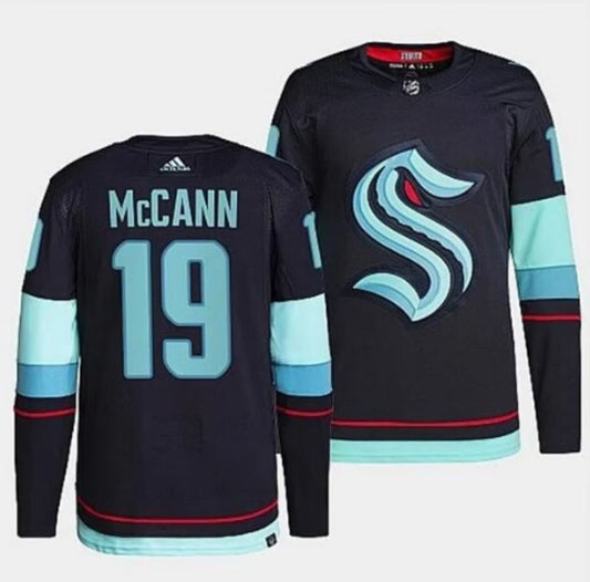 seattle kraken #19 jared mccann navy