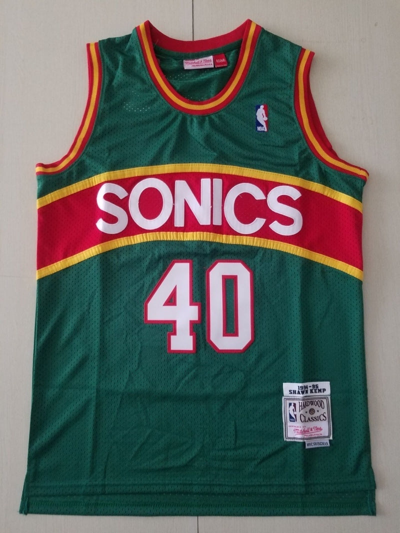 seattle supersonics #40 shawn kemp Supersonics 40 Red s-xxl Style 2