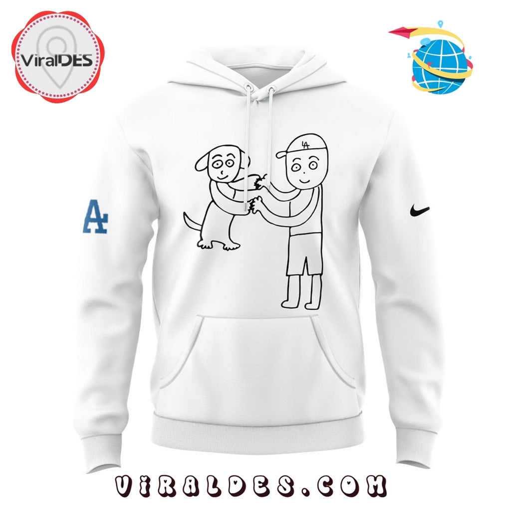 Shohei Ohtani vs Decopin drawn Kenta Maeda White Hoodie
