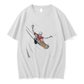 Skeleton Wearing Red Skateboarding Tshirts Sweater