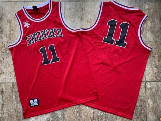slam dunk 11 shohoku 11# Red Embroidered