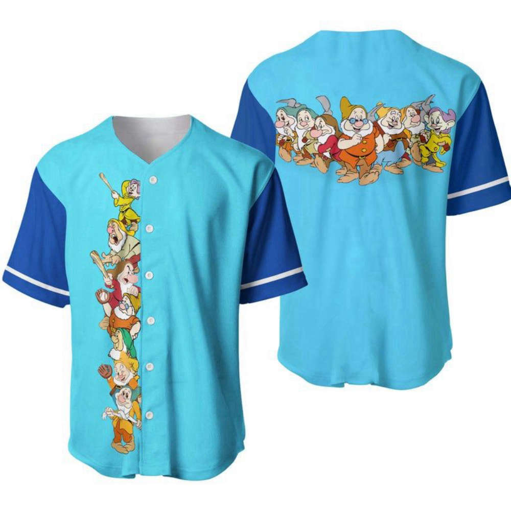Snow White And Seven Dwarfs Baseball Jersey