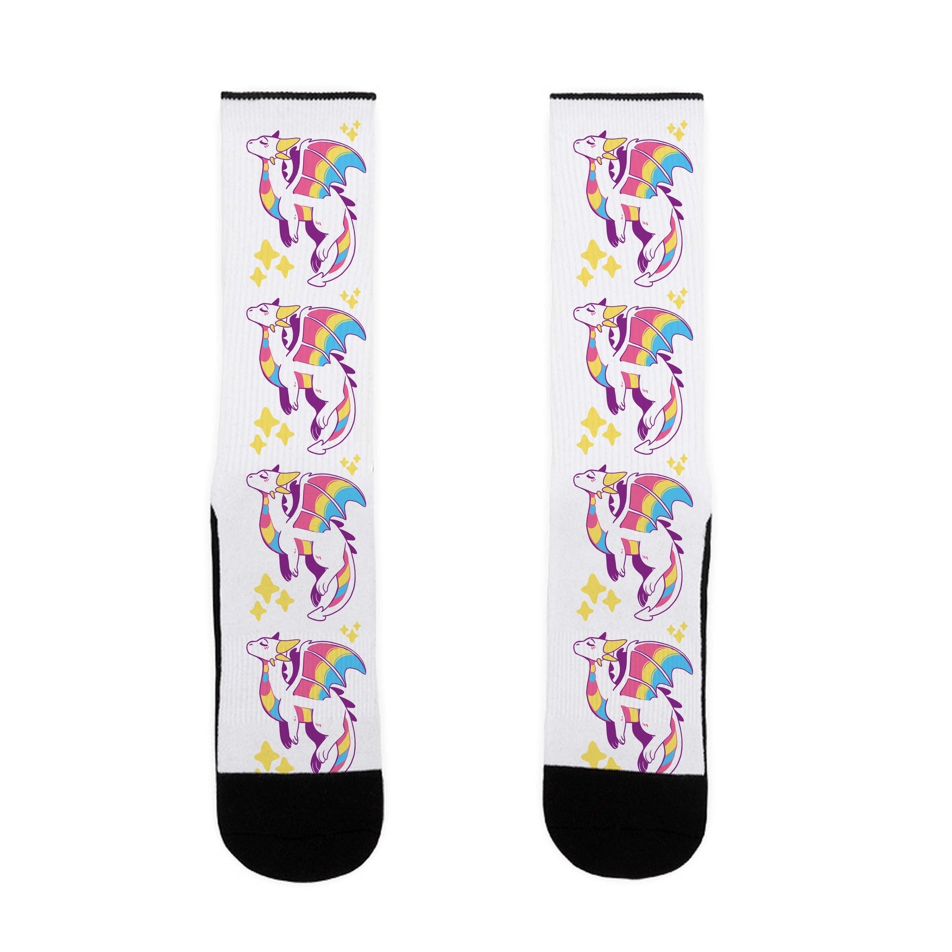 Pan Pride Dragon Socks