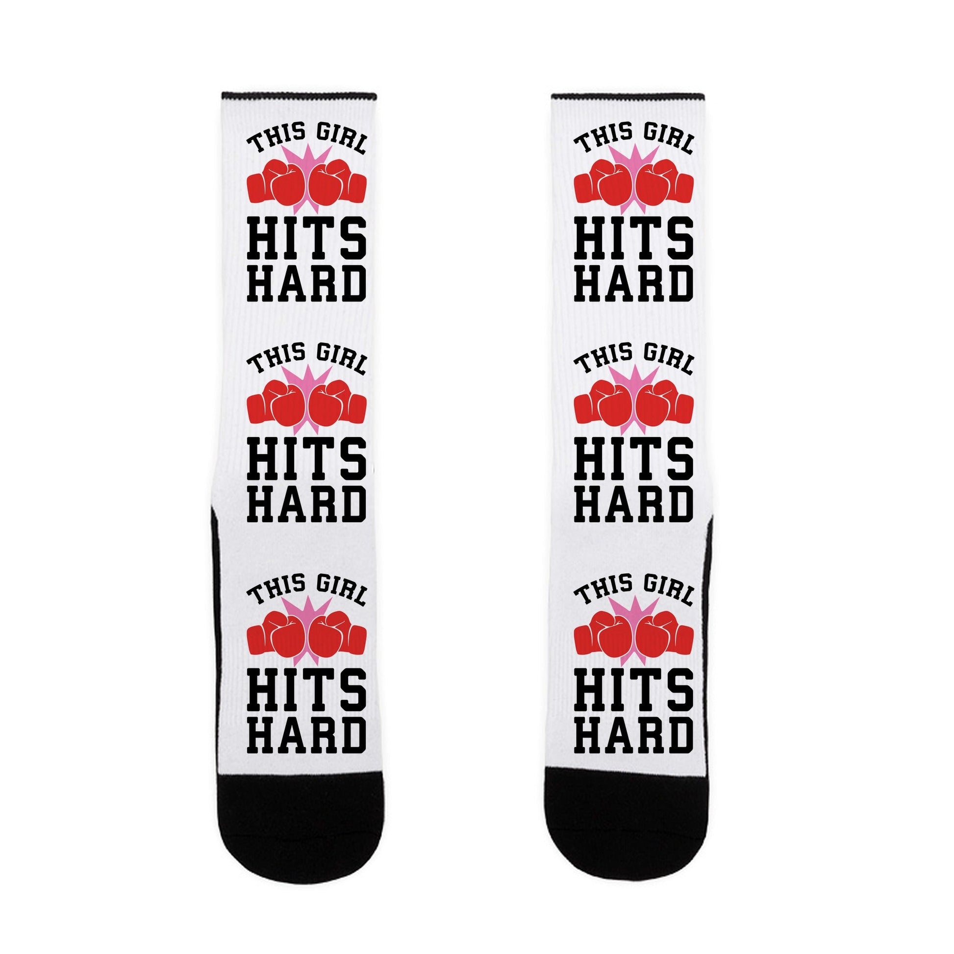 This Girl Hits Hard Socks