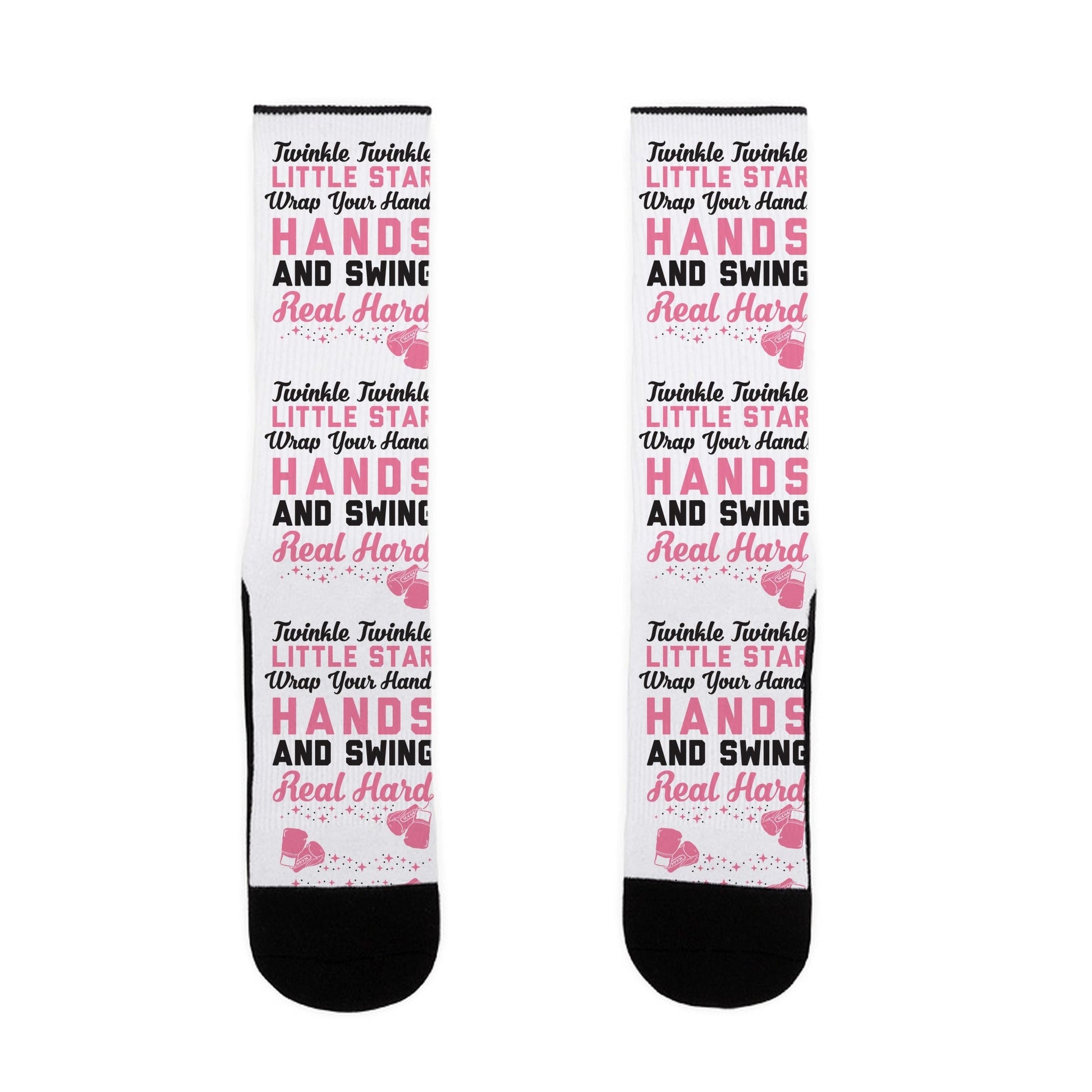 Twinkle Twinkle Little Star Wrap Your Hands And Swing Real Hard Socks