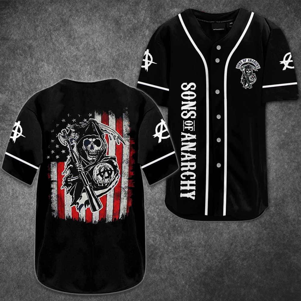 Sons of Anarchy Baseball Jersey: Authentic and Stylish SOA0306L6KD Apparel - Aopprinter T-Shirts, Hoodie,... (Image 2)