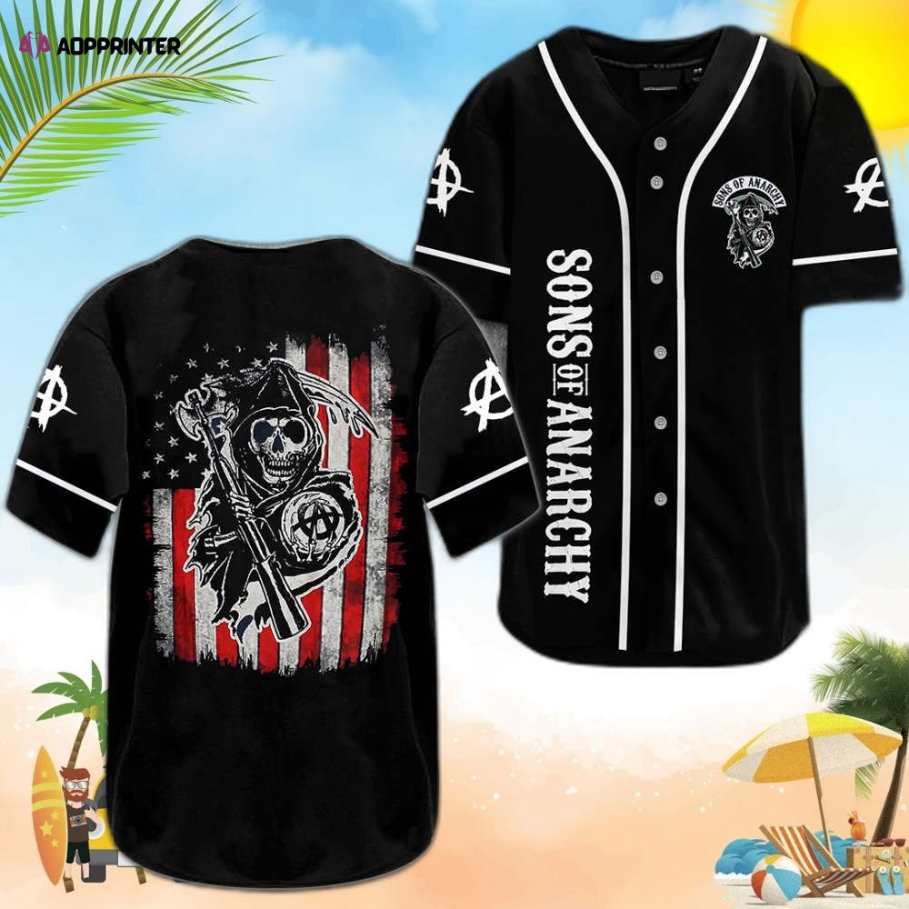 Sons of Anarchy Baseball Jersey: Authentic and Stylish SOA0306L6KD Apparel - Aopprinter T-Shirts, Hoodie,... (Image 1)