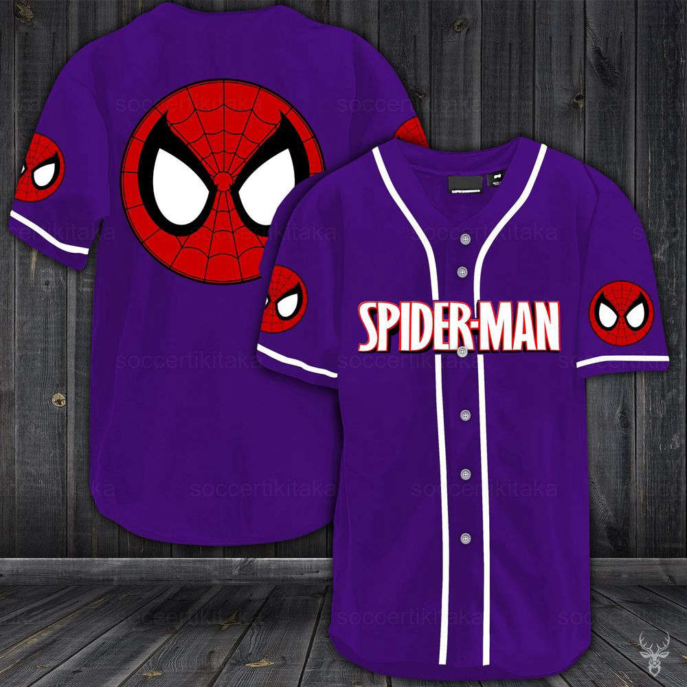 Spiderman Shirt, Spiderman Jersey Shirt, Spiderman Baseball Jersey, Spiderman Baseball Shirt (Image 3)