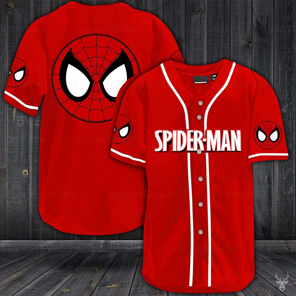 Spiderman Shirt, Spiderman Jersey Shirt, Spiderman Baseball Jersey, Spiderman Baseball Shirt (Image 4)
