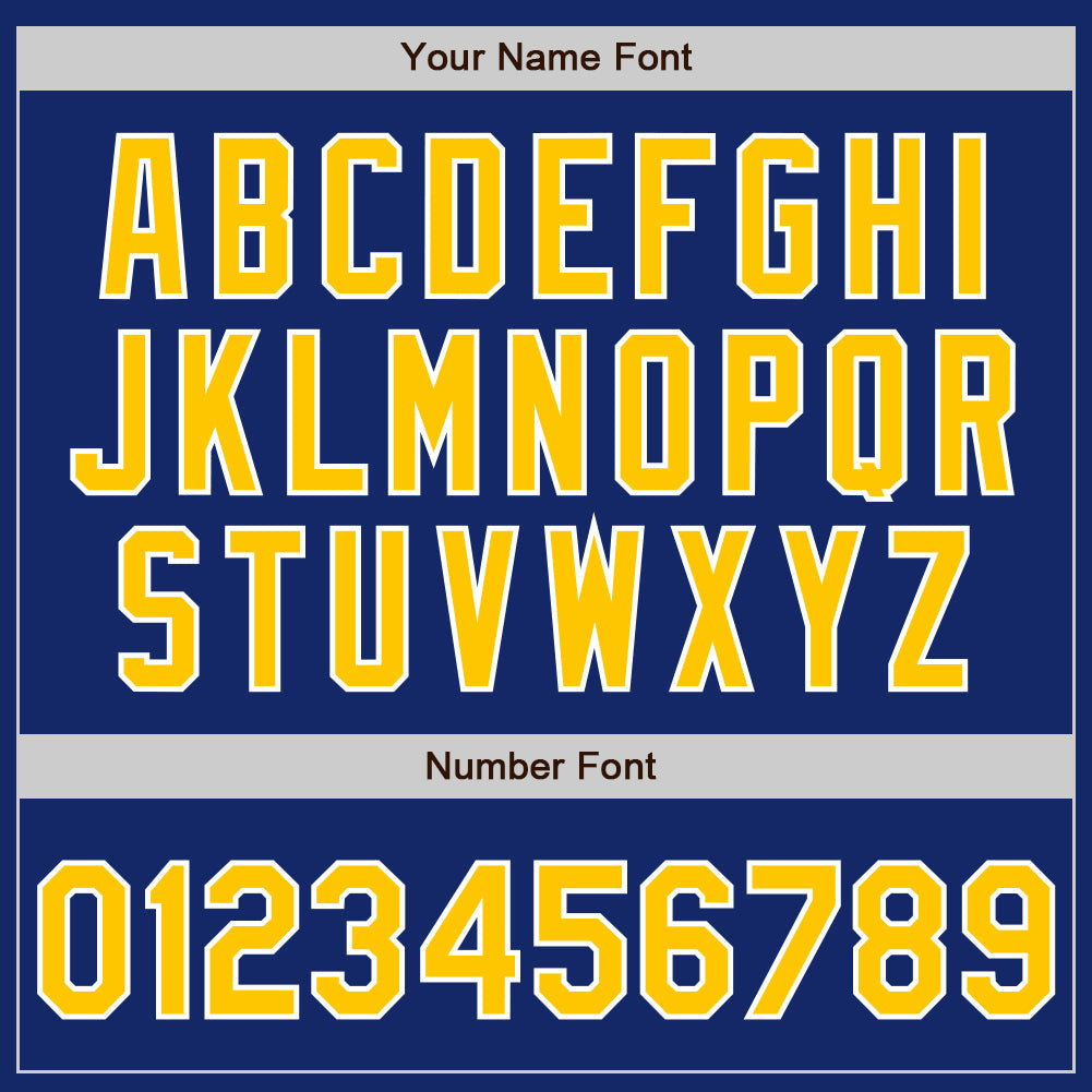 Custom Royal Gold-Light Blue Authentic Split Fashion Baseball Jersey