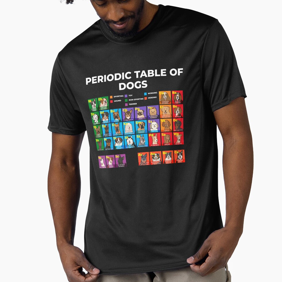 Periodic Table of Dogs, Dog Lover, Funny Science by Maria Garcia