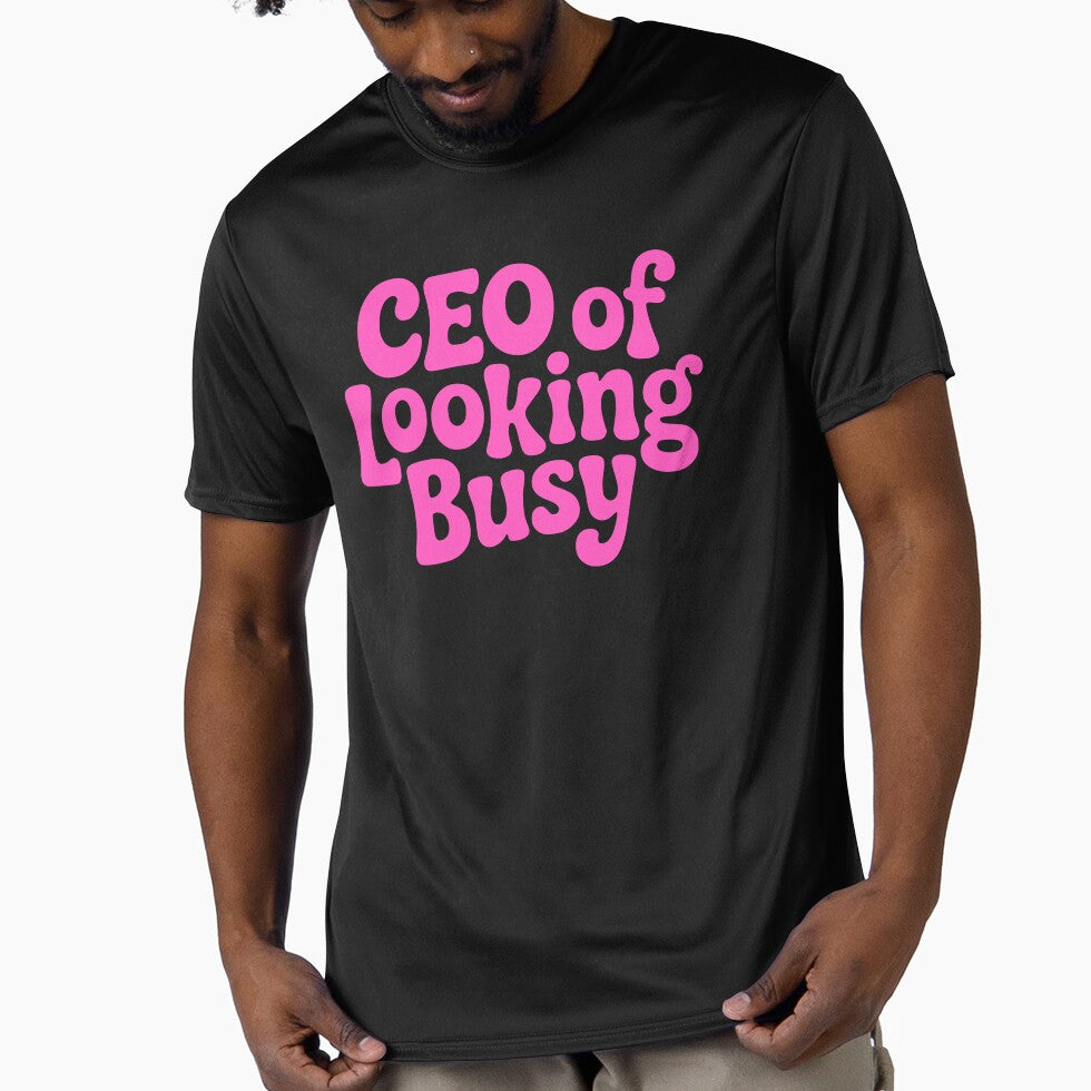 CEO Of Looking Busy! Pink CEO Girlie by PMCreative