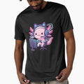 Level Up! – Cute Gamer Axolotl with Neon Headset by Petzzz