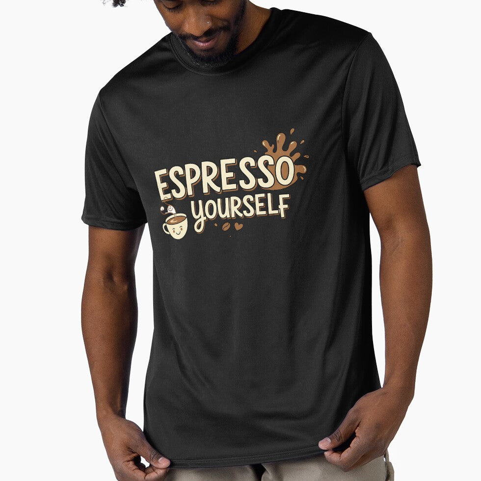 Espresso Yourself Shirt – Funny Coffee Lover & Barista Tee by Muzgle