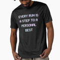Every Run Is a Step to a Personal Best – Pixel Style Gaming Quote by PHRASEandSTYLE