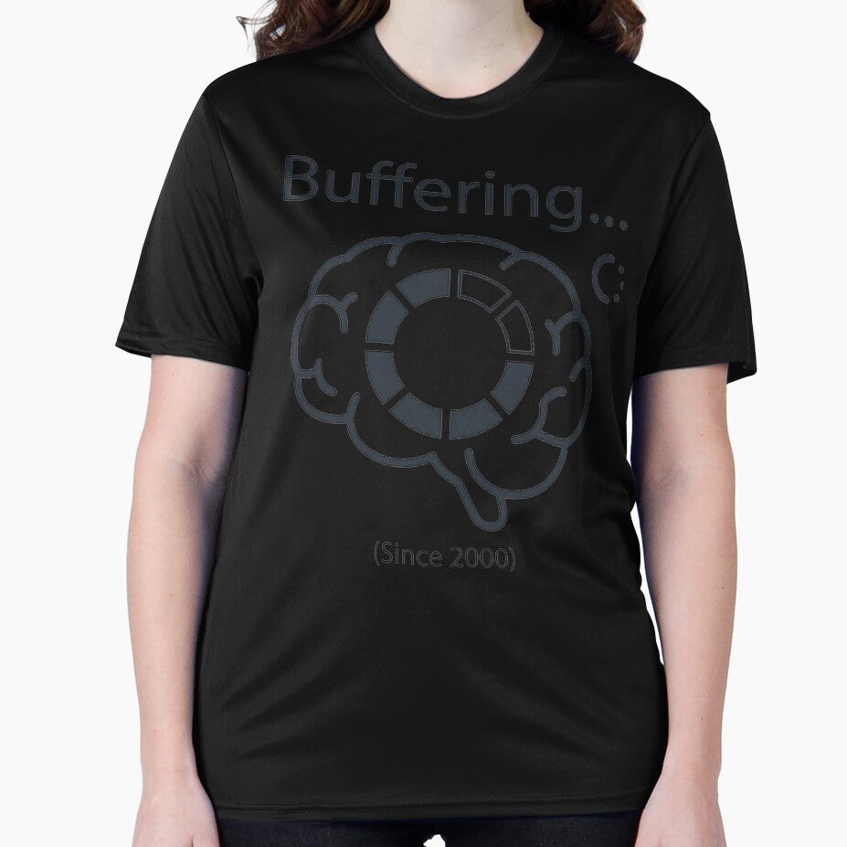 Buffering Since 2000  Funny Brain Loading Icon for Tech & Introvert Humor by Gen-Z-mArt