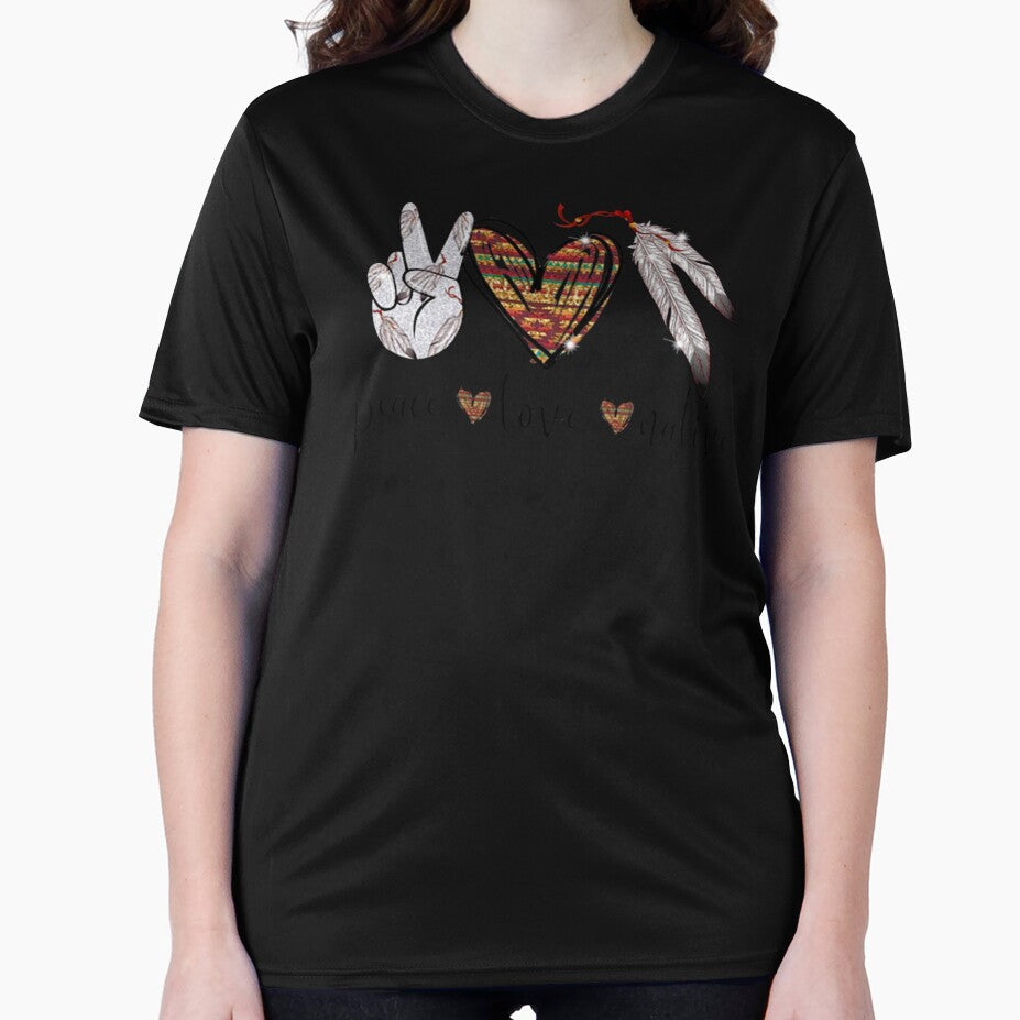 Peace Love Native American Hippie Heart Native by prwolf