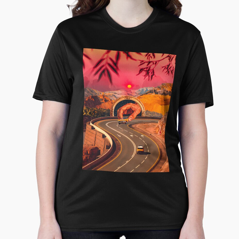 Retro Synthwave Highway Neon Driver by mcsaazhxo57