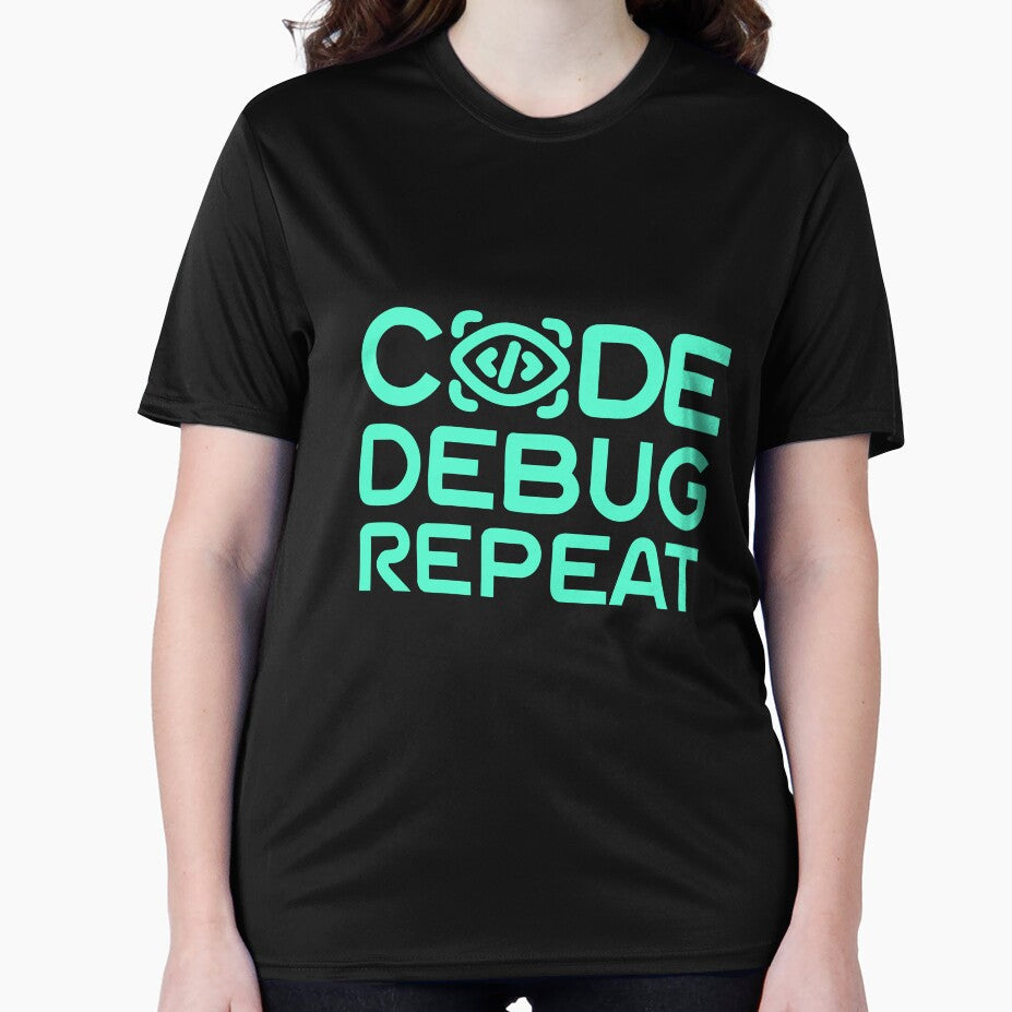 Code Debug Repeat -  Programmer Design for Coders and Developers by Geeky Giggles