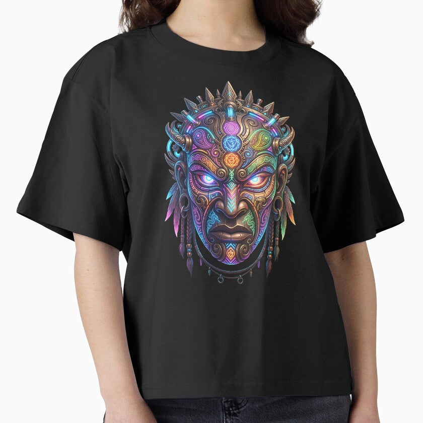Tribal Psy Mask – Neon Spirit Face by RH Design Lab
