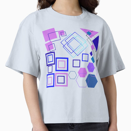 Abstract Geometric Shapes Pattern | Blue & Purple Modern Design by digitaldemart