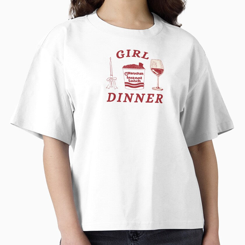 Girl Dinner | Ramen & Wine Coquette Aesthetic Design by romelleworks
