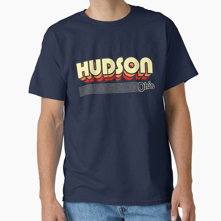Hudson, Ohio | Retro Stripes by retroready