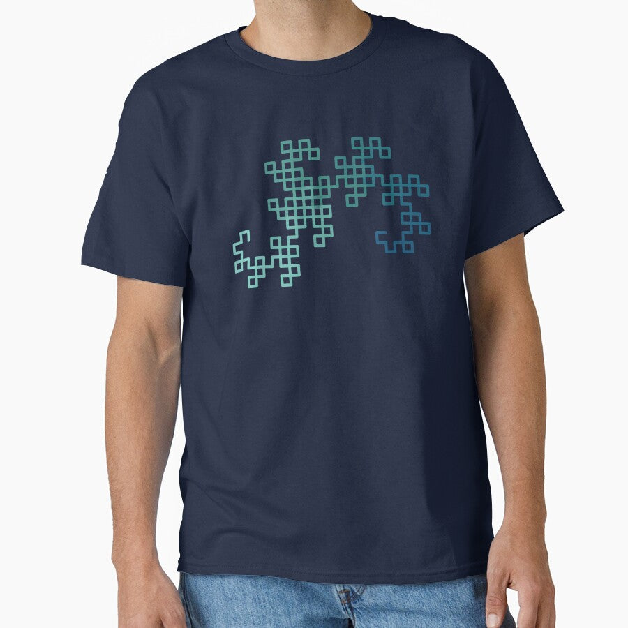 Dragon Curve Fractal - 8 Steps Gradient by joshdbb