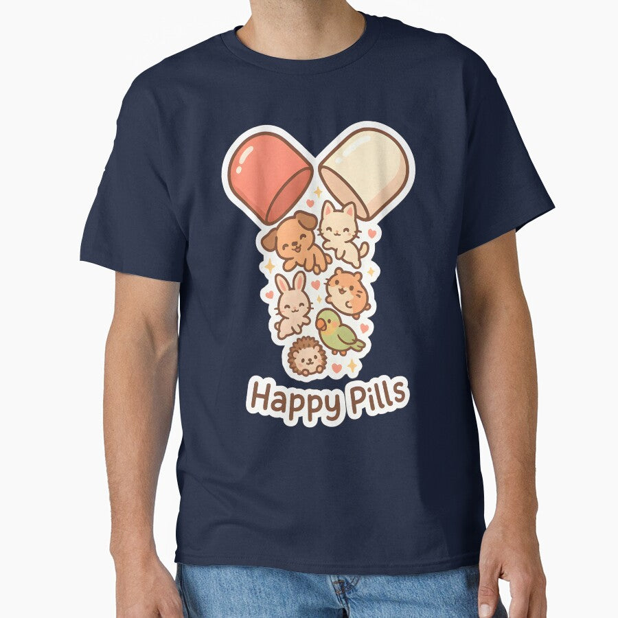 Happy Pills – Cute Animals Spilling from Capsule by Bettybee00