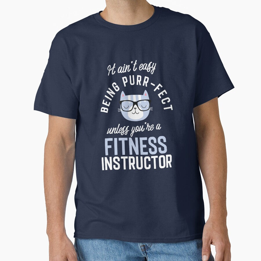 Fitness Instructor Cat Lover Gifts - It ain't easy being Purr Fect by betternotes