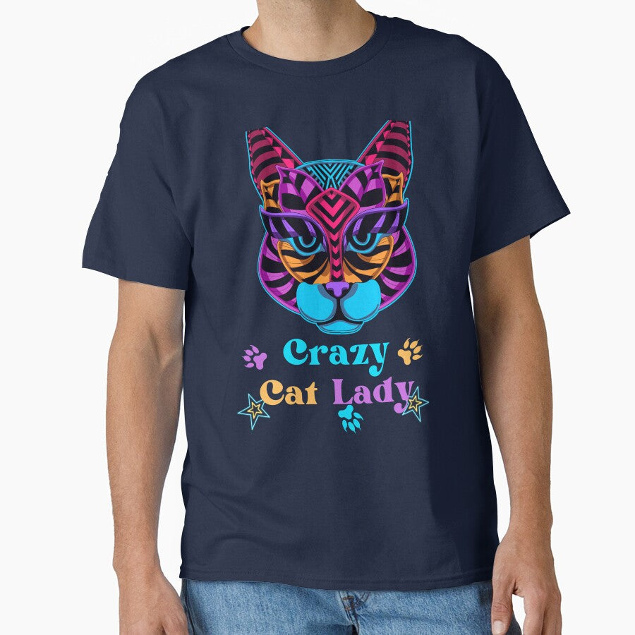 Crazy Cat Lady Illustrated Digital Design by mangaworldart