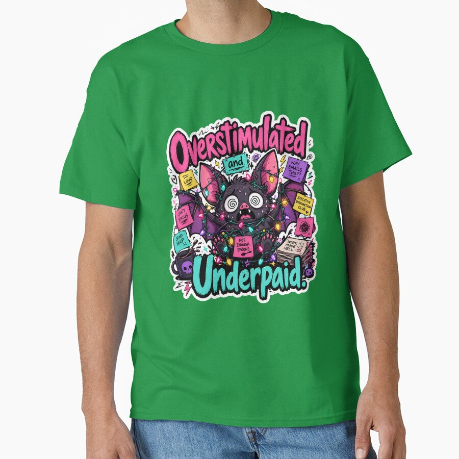 Overstimulated and Underpaid Bat by KXDigitalStudio