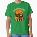 Dog Lover Club Retro Sunset Cute Puppy Shirt Pet Lover Design by GigaFactory