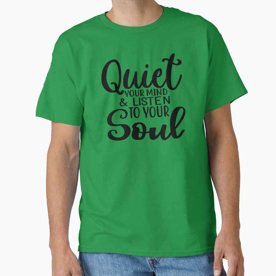 Yoga Quote Quiet Your Mind and Listen To Your Soul Motivational Saying by SoccaTamam
