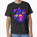 Neon Triangle Sunset Grid by IMOBILYARI VibeCore