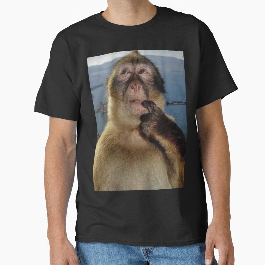 Thinking monkey by wolfdotmpeg