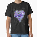 Purple Galaxy Space Whale Heart by rubydian