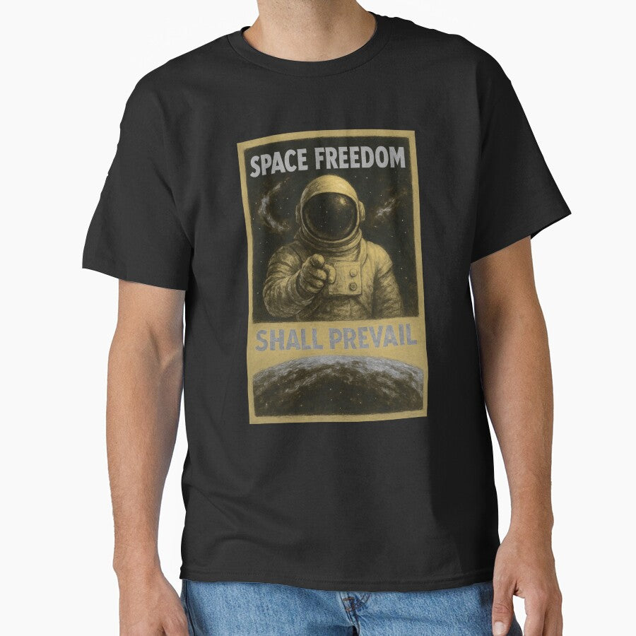 Vintage Space Explorer Propaganda Style Poster by Genius Geek