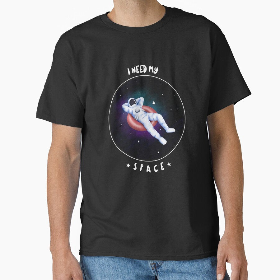 I Need My Space | Astronaut Floating on Innertube in Space | Space Humor by swdesigns714