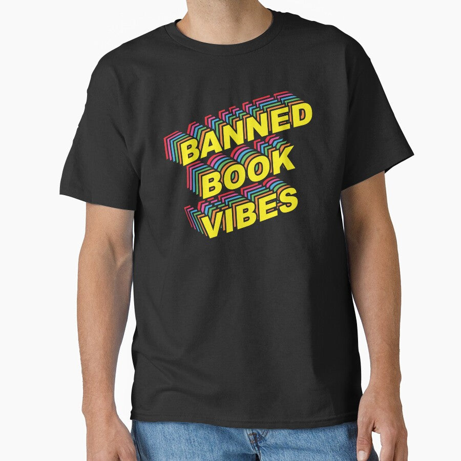 Banned Book Vibes Vintage Rainbow by Huhnerdieb Apparel