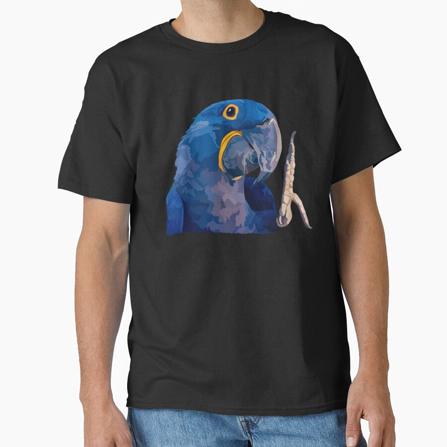 H is for Hyacinth Macaw,Hyacinth Macaw Artwork – Vibrant Parrot Illustration and Exotic Bird Design by PrettylittlepastelUk