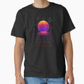 Neon Grid Sunset by Napini