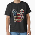 Cat Lover gift USA Flag CAT is LOVE I Love My Cat Fun Design by djpraxis