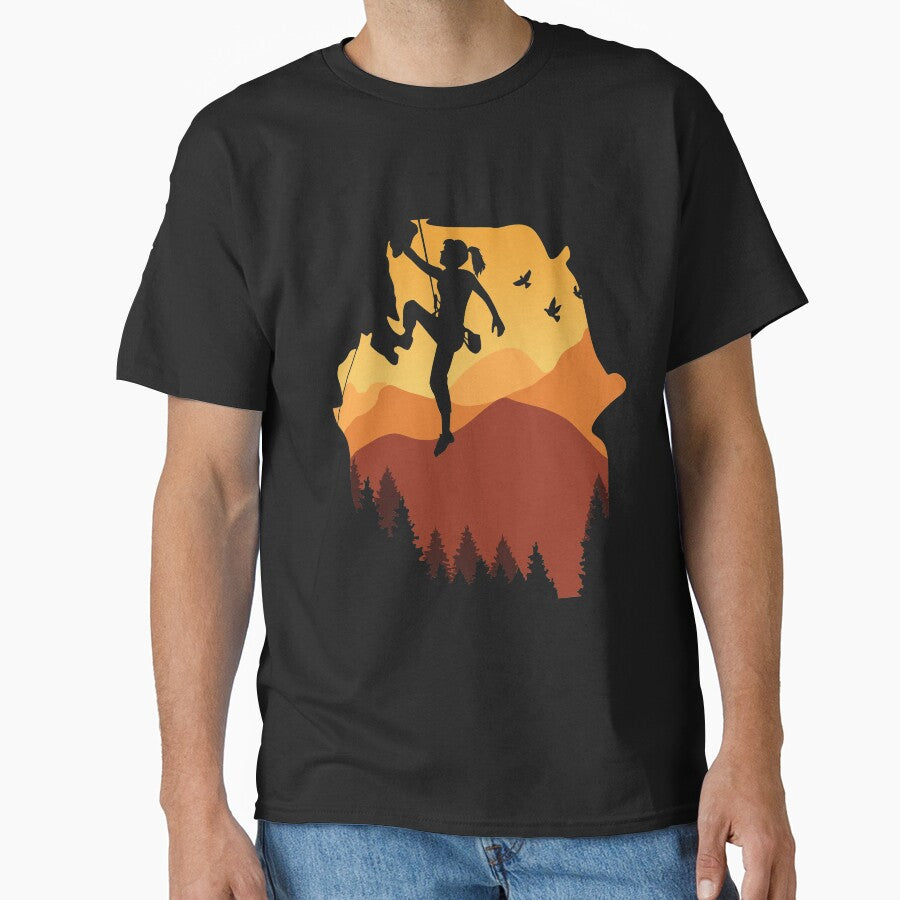 Climber, mountaineer, adventurer, woman. by EichStore