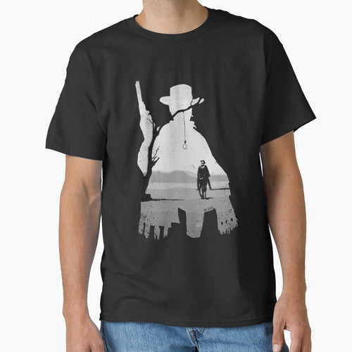 A Fistful of Dollars Collage silhouette illustration by Axel Rosito for Burro! by burrotees
