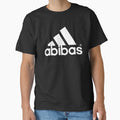 Funny Abibas Logo Collection White by Shop_SWANDERS