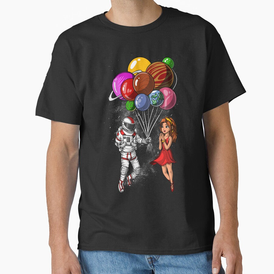 Space Astronaut Planets Balloons by underheaven