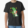 Banjo Playing Frog Sitting on a Red Toadstool by ToadsWorkshop