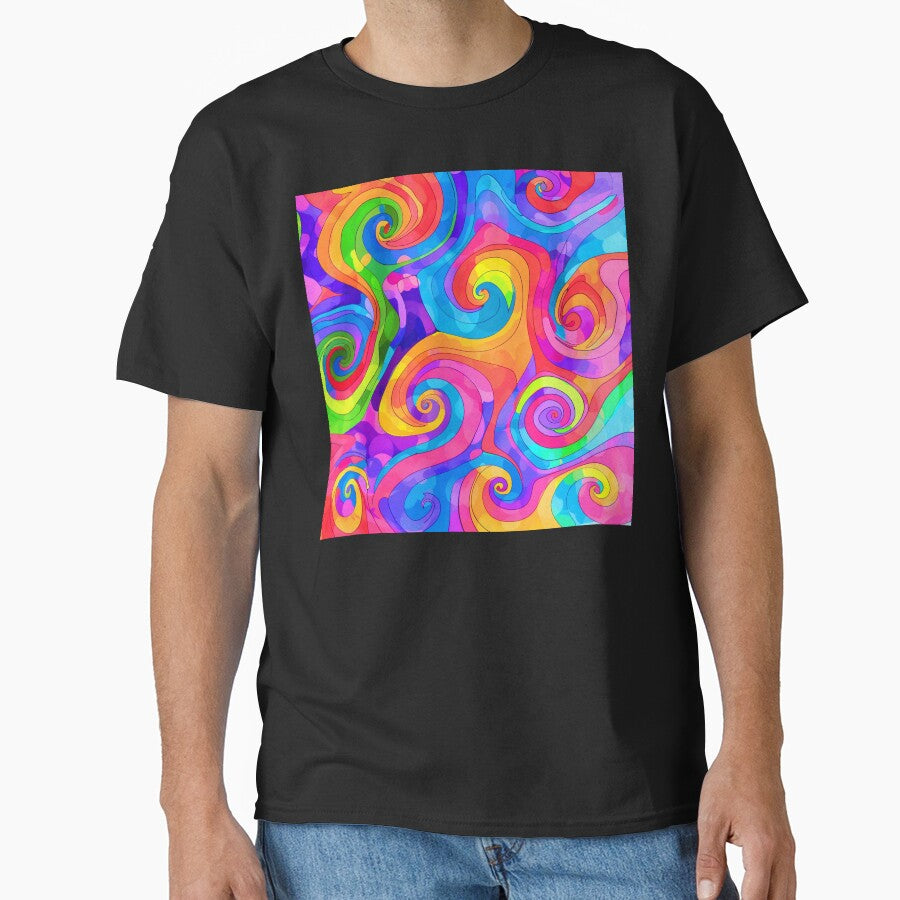 Colorful Hippie 1960's Retro Groovy Psychedelic Vibrant Designs by DEC02