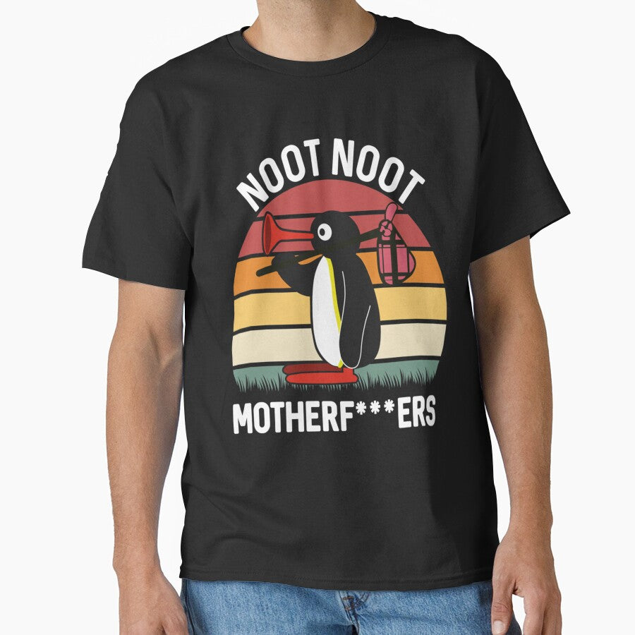 Noot Noot Penguin Vintage Gift For Men Women Funny Penguin Lover gift by CaroolBakker